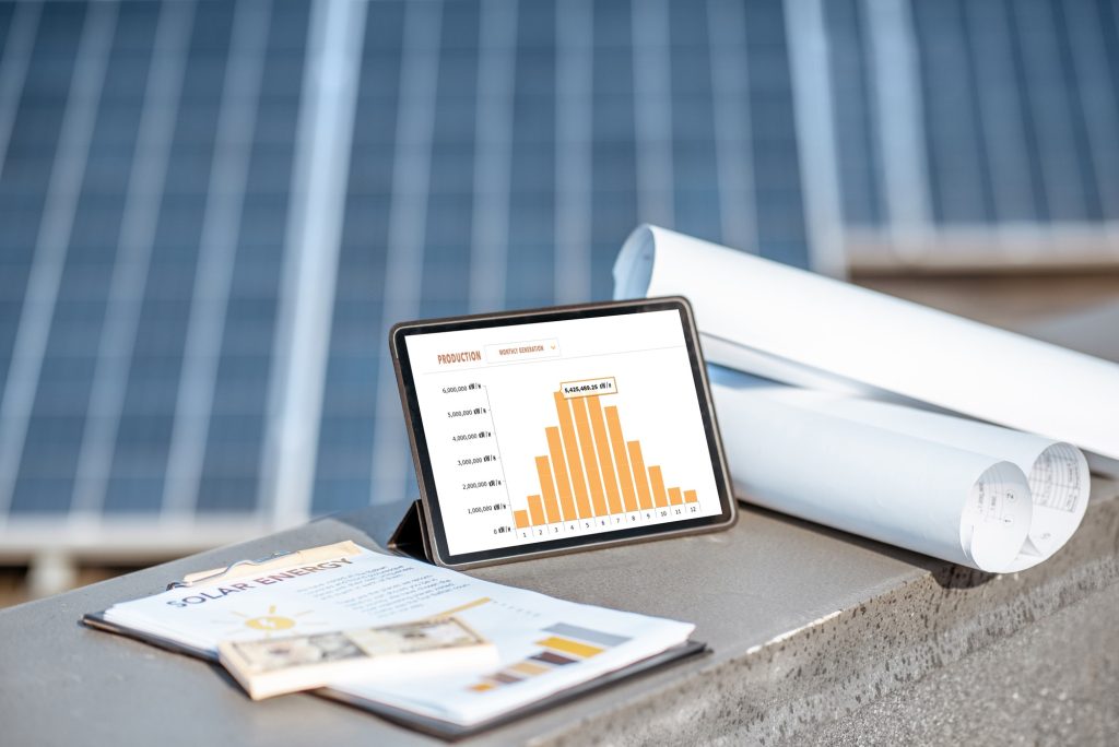 Online monitoring of solar station production